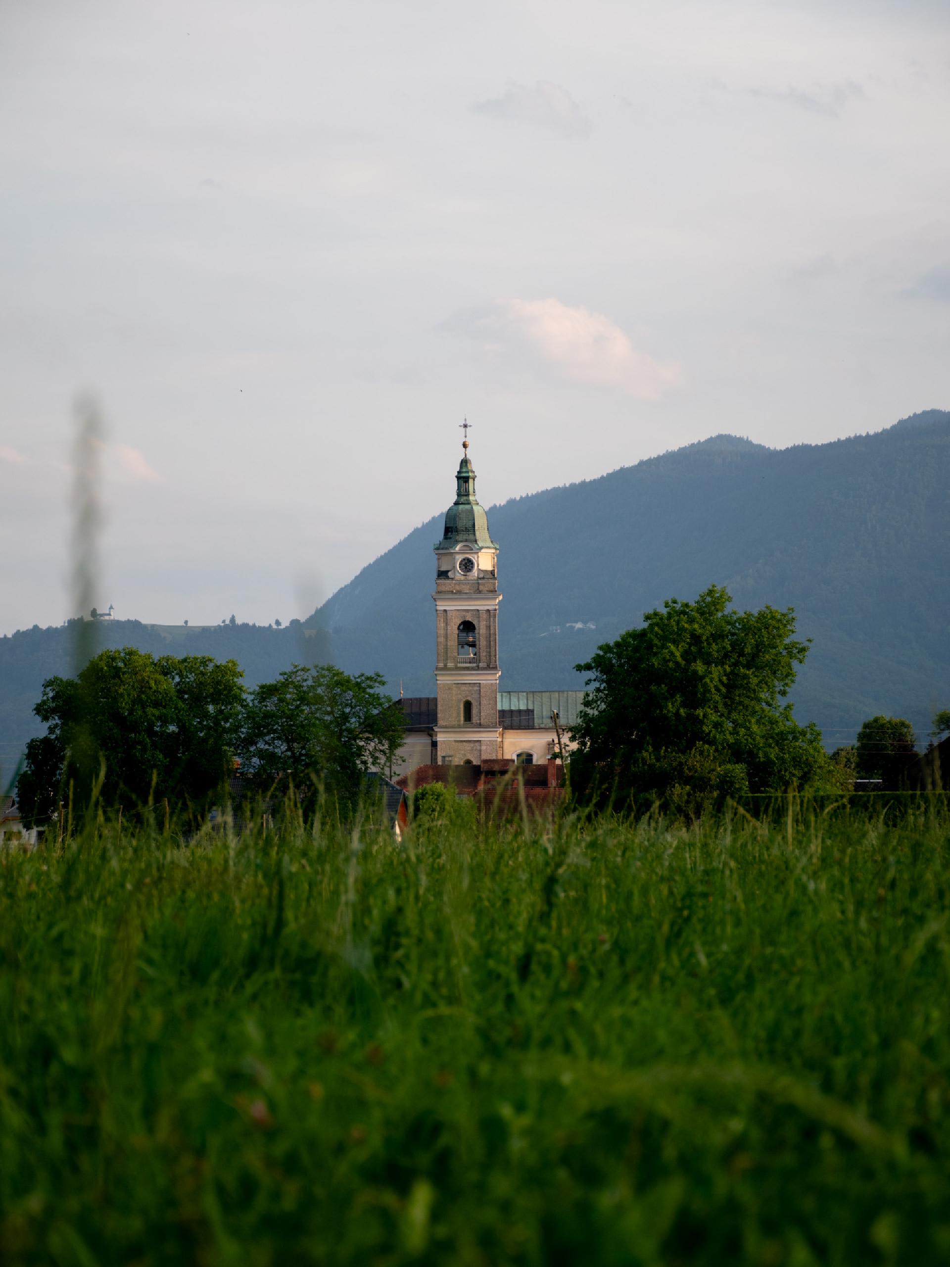 The basilica in the village of Brezje